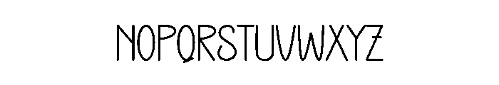 Curio Shop Font LOWERCASE