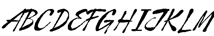 Curiousity Reuis Italic Font UPPERCASE
