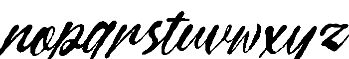 Curiousity Reuis Italic Font LOWERCASE