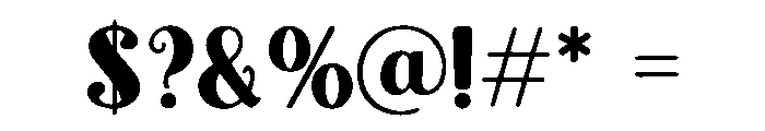 Curleaf Font OTHER CHARS