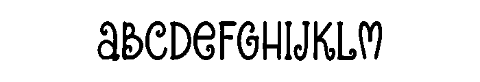 Curlicue Font UPPERCASE