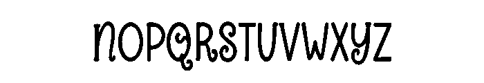 Curlicue Font UPPERCASE