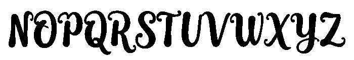 Curlina Font UPPERCASE