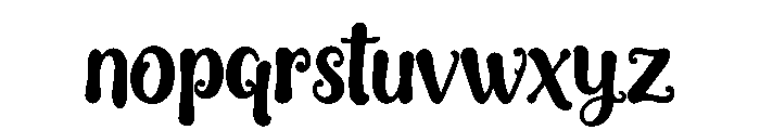 Curlina Font LOWERCASE