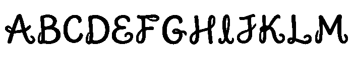 Curlita Regular Font UPPERCASE