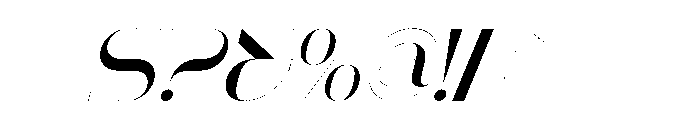 Curlovia Italic Font OTHER CHARS
