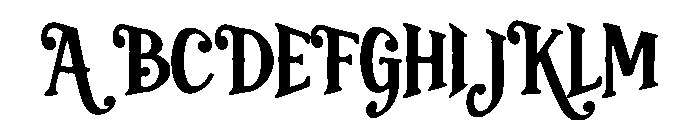 Curly Bloom Font UPPERCASE