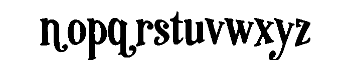 Curly Bloom Font LOWERCASE