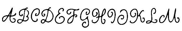 Curly Blush Blurred Font UPPERCASE