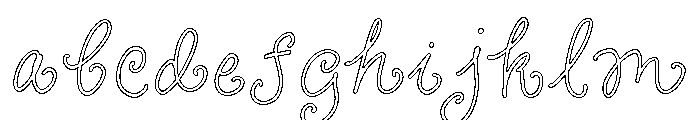 Curly Blush Outline FONT
