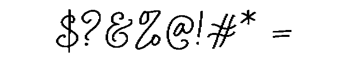 Curly Blush Pixel Font OTHER CHARS