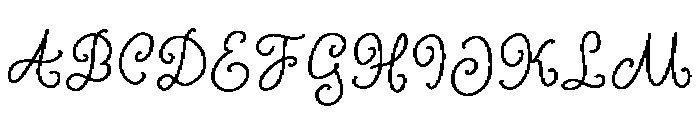 Curly Blush Pixel Font UPPERCASE