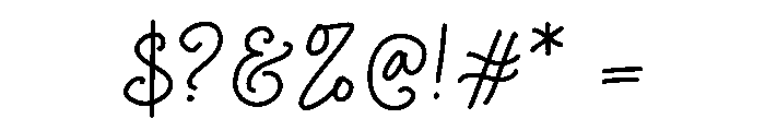 Curly Blush Regular Font OTHER CHARS