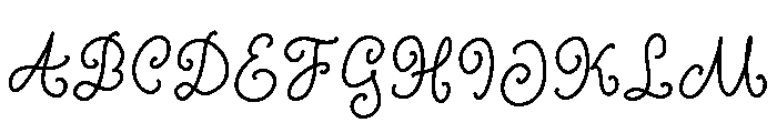 Curly Blush Regular Font UPPERCASE