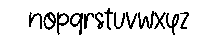 Curly Fusilli Font LOWERCASE