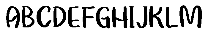 Curly Hair Regular Font UPPERCASE