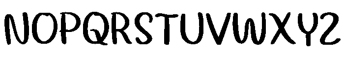 Curly Hair Regular Font UPPERCASE