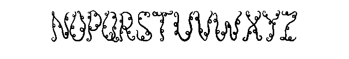Curly Swirls By Squeeb  Regular Font UPPERCASE