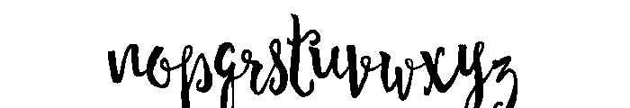CurlyCharm Font LOWERCASE
