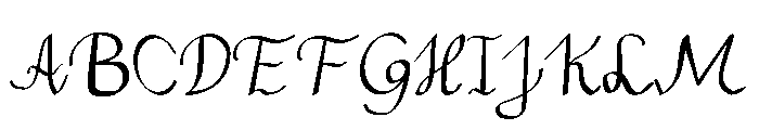 CurlyEleganz Font UPPERCASE