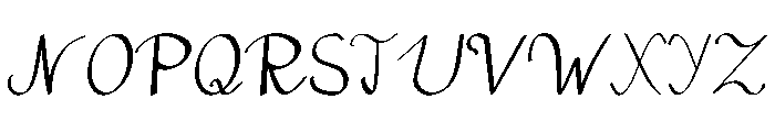 CurlyEleganz Font UPPERCASE