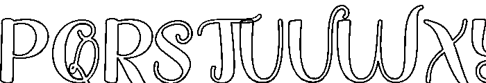 CurlyPop Font UPPERCASE
