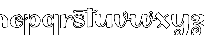 CurlyPop Font LOWERCASE