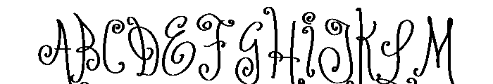 Curlyman Font UPPERCASE