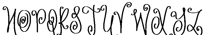 Curlyman Font UPPERCASE