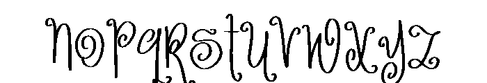 Curlyman Font LOWERCASE