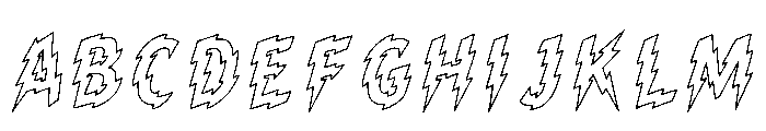 Curry Regular Font UPPERCASE