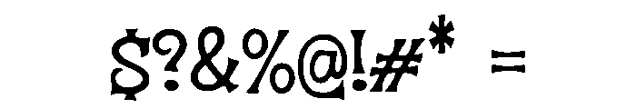Curse Font OTHER CHARS