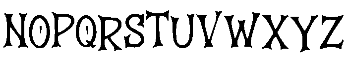 Curse Font UPPERCASE