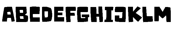 Cursed Broom Regular Font UPPERCASE