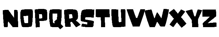 Cursed Broom Regular Font UPPERCASE