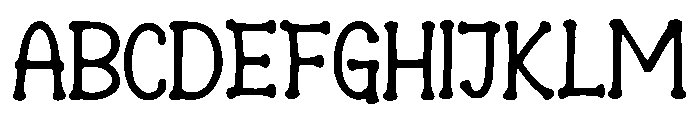 Cursed_Hemlock Font UPPERCASE
