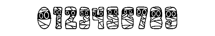 Cursed Mummy Font OTHER CHARS