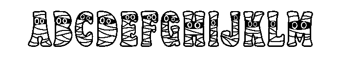 Cursed Mummy FONT