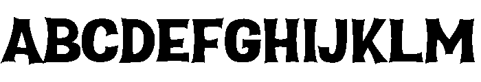 Cursed Night Font UPPERCASE