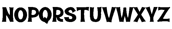 Cursed Night Font UPPERCASE