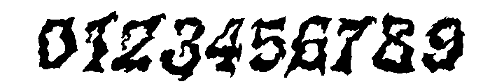 Cursed Spirit Italic Font OTHER CHARS