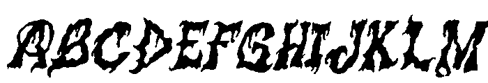 Cursed Spirit Italic Font UPPERCASE