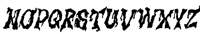 Cursed Spirit Italic Font UPPERCASE