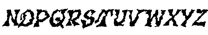 Cursed Spirit Italic Font LOWERCASE