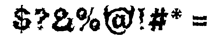 Cursed Spirit Regular Font OTHER CHARS