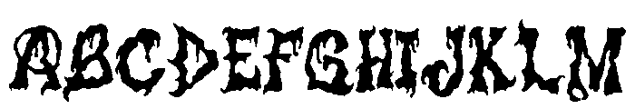 Cursed Spirit Regular Font UPPERCASE