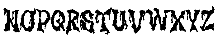 Cursed Spirit Regular Font UPPERCASE