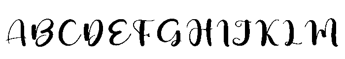 Cursive Delight Font UPPERCASE