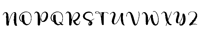 Cursive Delight Font UPPERCASE