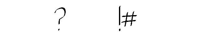 Cursive Neat Regular Font OTHER CHARS